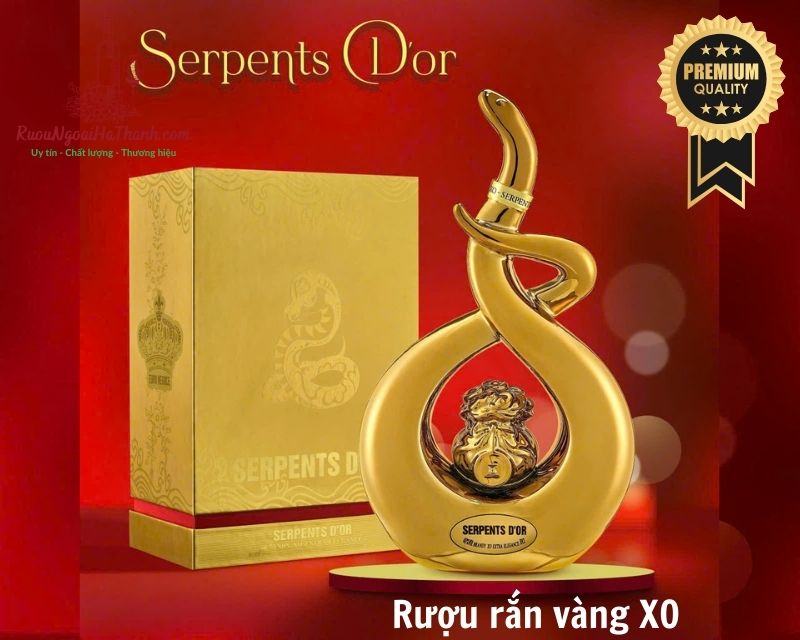 Địa Chỉ Bán Rượu Con Rắn Vàng Serpents D’or XO Pháp 2025